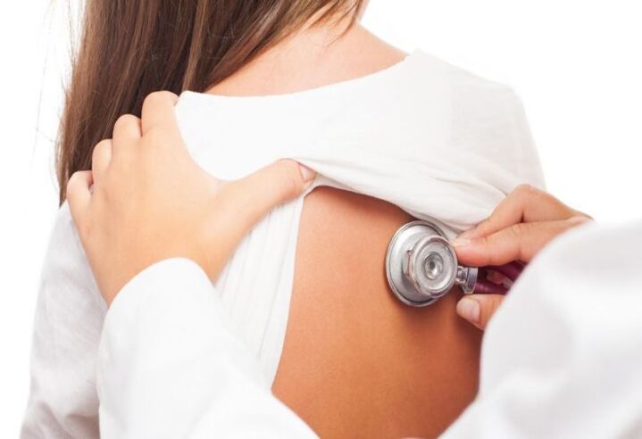 doctor's examination for shoulder pain